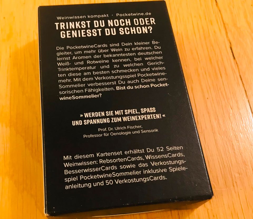 Verkostungsspiel „Pocketwine Kartenset“ inklusive Booklet in Neustadt an der Weinstraße