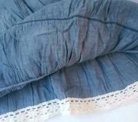 H&M Damen Schal Jeans Optik mit Häkelborte Hessen - Haiger Vorschau
