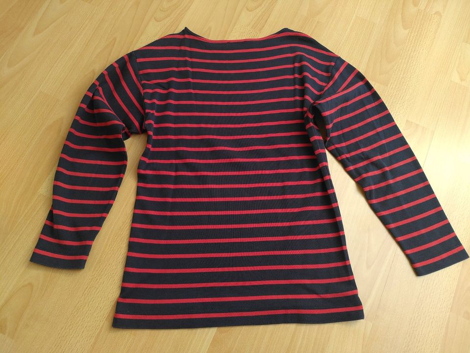 COS Sweatshirt XS oversized used Look Streifen blau rot Sweater in Rostock