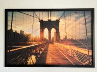 Leinwandbild mit Rahmen „Sunset on Brooklyn Bridge / New York“ Rheinland-Pfalz - Rodenbach b. Altenkirchen, Westerwald Vorschau