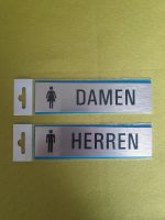 Damen und Herren Edelstahl Schild Toilette Umkleide Türschild NEU Hessen - Lorsch Vorschau