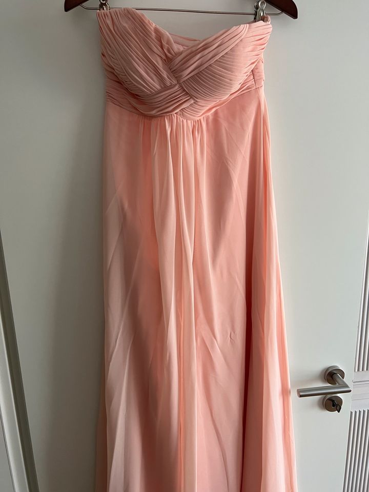 Abendkleid trägerlos rosa Grösse 38 in Düsseldorf