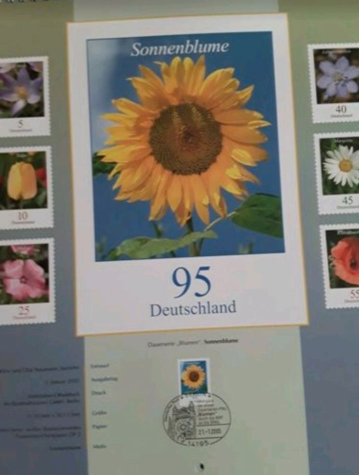 Kalender mit original Briefmarken in Zülpich