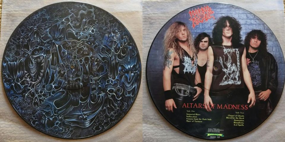 Morbid Angel – Picture Vinyl Sammlung und CD Leder Book in Waltersdorf