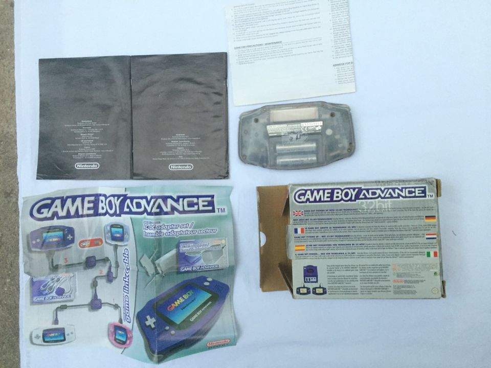 Nintendo Gameboy Advance + OVP (andere version) + Anl. • Glacier in Saarlouis