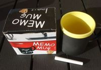 Memo Mug Becher Henkel Tasse Schwarz Gelb Kreide beschriftbar Hessen - Egelsbach Vorschau