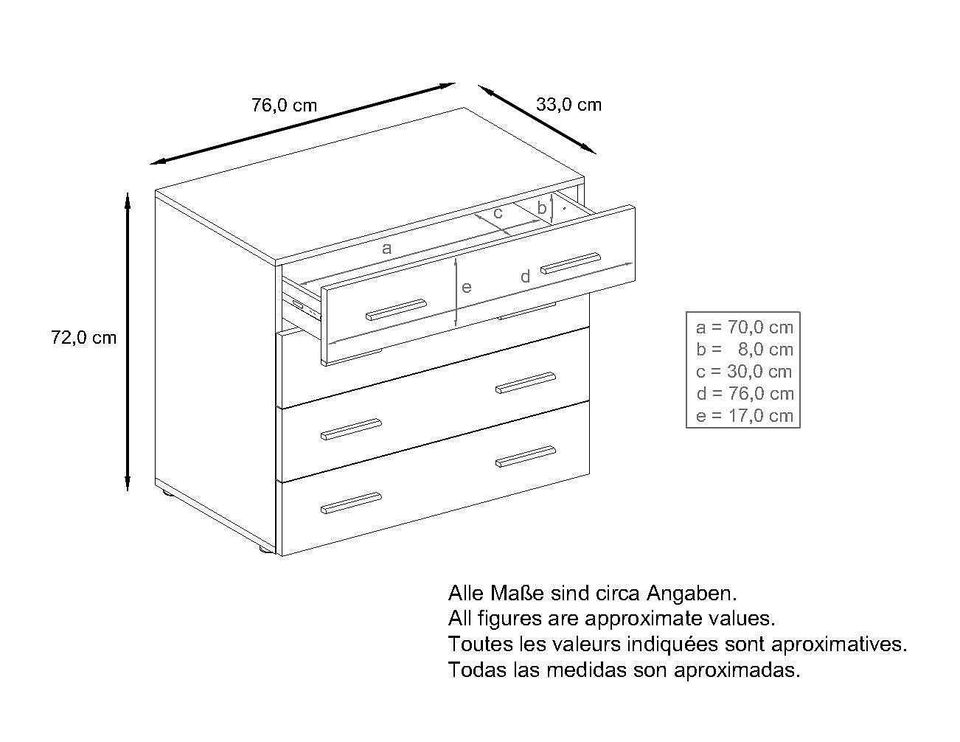 Highboard Schauschrank Sideboard Kommode Schrank Regal in Lemgo