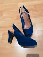 Peeptoes von Tamaris Pumps Plateau Gr 38 blau Niedersachsen - Meine Vorschau