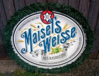 Brauerei Maisels Weisse Schild wetterfest ca. 95 x  75 cm Werbung Rheinland-Pfalz - Königsfeld (Eifel) Vorschau