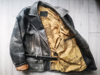 Biker-Lederjacke von Linus, used look, 1A Vintage, Gr. XL Schleswig-Holstein - Ahrensburg Vorschau