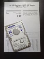 250 GB Festplatte (HDD) SATA 3,5" Maxtor MaXLine Plus II Altona - Hamburg Lurup Vorschau
