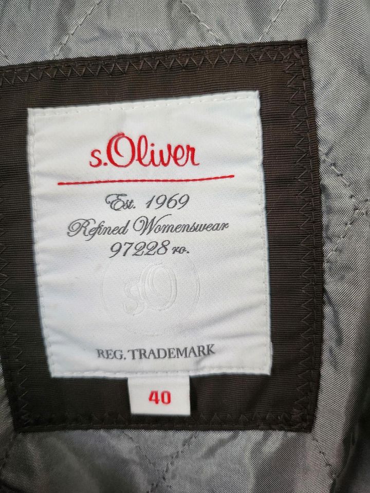 S.Oliver Winterjacke Gr.40 braun in Bruchköbel