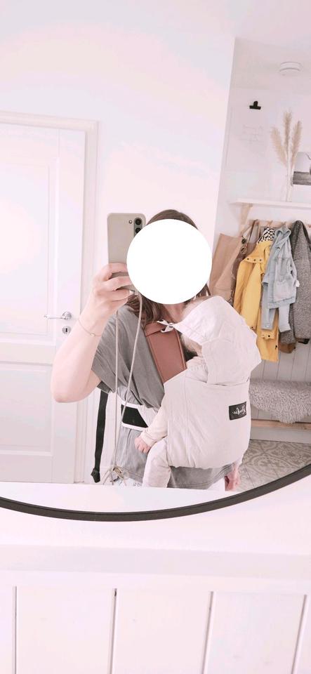 Rookie Revolution Babytrage auch für Newborn Leder Beige in Issum