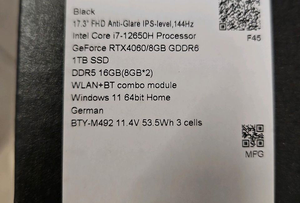 Msi Katana 17 B12VFK i7 / 16 / 1TB / RTX 4060 Neuwertig in Köln