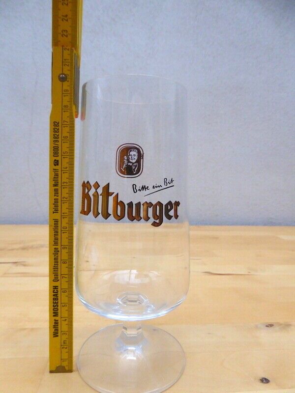 Bitburger Bierglas der Eifeler Biermarke Sammler Biertulpe in Grafschaft