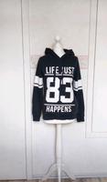 Schwarzer Hoodie Kapuzenpulli Sweatshirt Pullover Kapuze XS/34 Sachsen - Lengenfeld Vogtland Vorschau