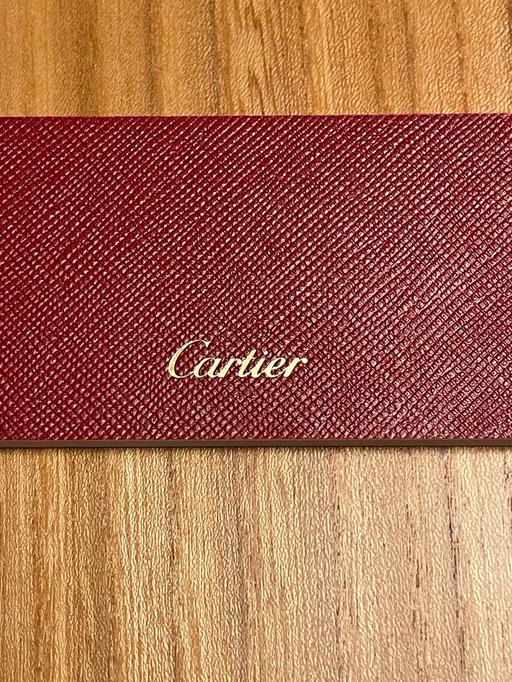 CARTIER BRILLE ETUI KARTONAGE SCHUTZBEUTEL ZERTIFIKAT in Hamburg