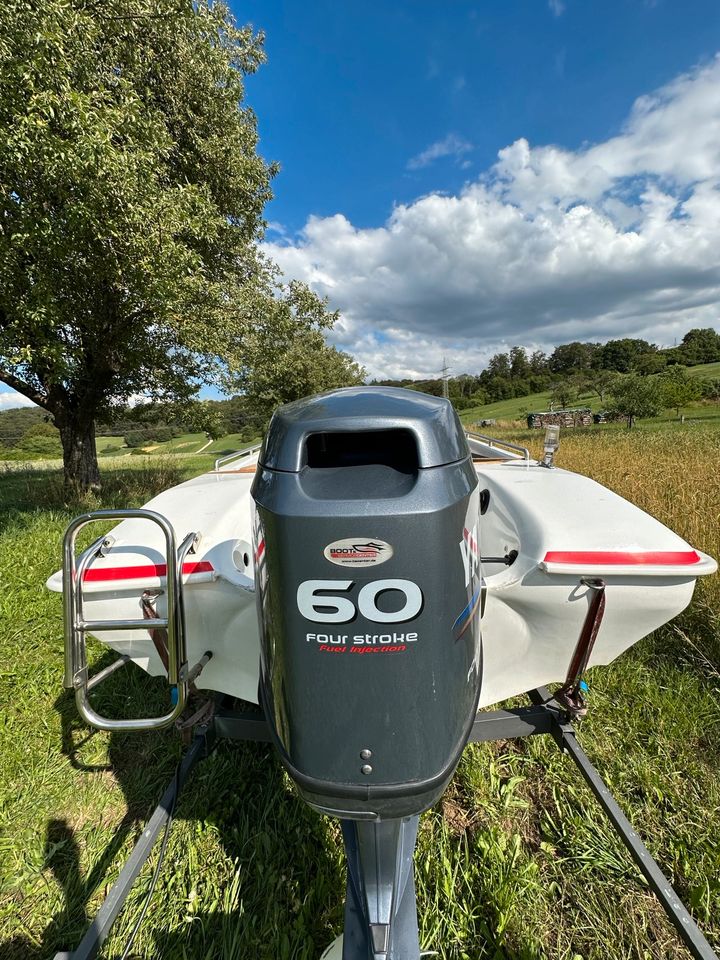 Motorboot 60 PS mit Bodenseezulassung + Trailer in Engstingen