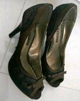Bullboxer Pumps Peeptoes mit Spitzenstoff schwarz/braun Gr. 37 Berlin - Marienfelde Vorschau
