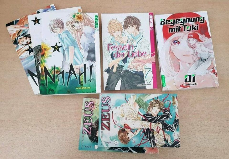 Fesseln der Liebe 2 Begegnung mit Toki 1 Noah! 1-3 Zeus 1-2 Manga in Stuttgart