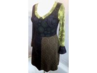 Jersey-Kleid Tunika Shirt gelb-grün schwarz Mandala-Muste 36 38 S Berlin - Charlottenburg Vorschau