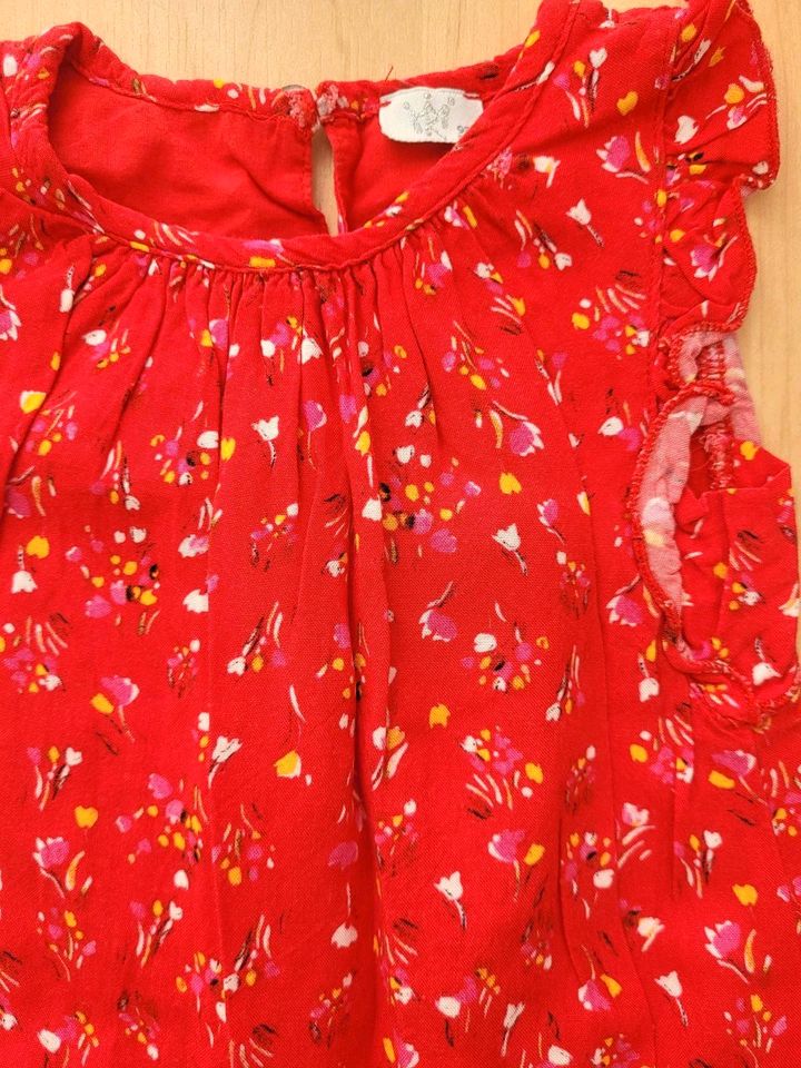 Königsmühle Sommerkleid Kleid Rot Blümchen 92 wie neu in Achim