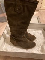 Leder Stiefel mit Keilabsatz Baden-Württemberg - Emmendingen Vorschau