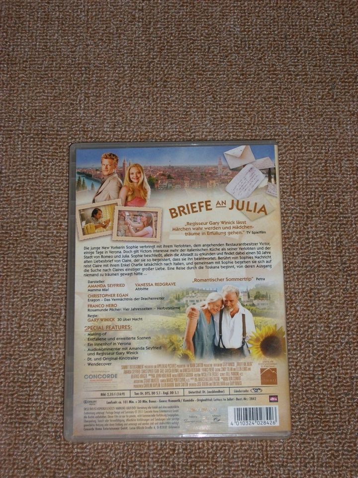 Briefe an Julia Amanda Seyfried DVD Romantik Liebe Italien Romeo in Dresden