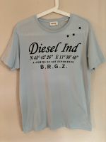 Diesel Herren T-Shirt blau hellblau Größe M Print Hessen - Nüsttal Vorschau