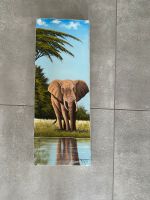 Elephant Ölgemälde Bild Leinwand Original aus Kenia Sachsen-Anhalt - Wernigerode Vorschau