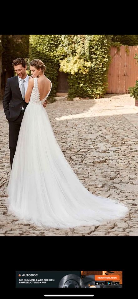 Brautkleid Boho / Vintage Alma Novia 36 / 38 Hochzeit Tüllrock in Kaufbeuren