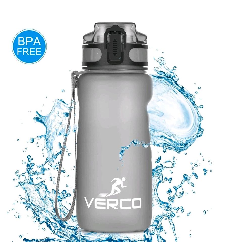 VERGO Sport Trinkflasche Premium 1000ml (Grau) BPA-frei (NEU!) in Stuttgart