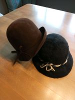 2 Hüte aus Samt in braun und schwarz Nordrhein-Westfalen - Wegberg Vorschau
