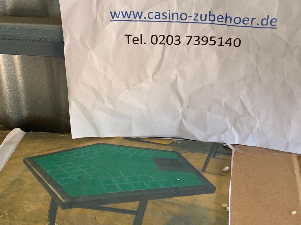 Poker Koffer Pokerset Tisch  Chips Plastik Karten kaufen in Duisburg