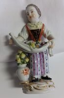 Porzellanfigur "Gärtnerkind mit Blumenvase" 1934 MEISSEN Schleswig-Holstein - Schafflund Vorschau