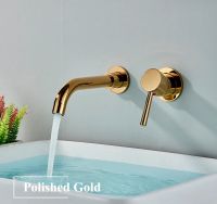 Wasserhahn für Badezimmer in Gold Farbe  - 21cm Lang Bayern - Herzogenaurach Vorschau