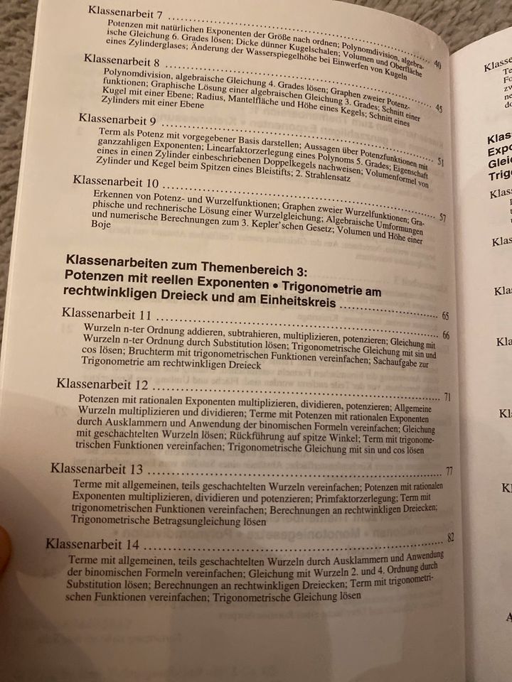 Klassenarbeiten Mathematik 10. Klasse in Wolfratshausen