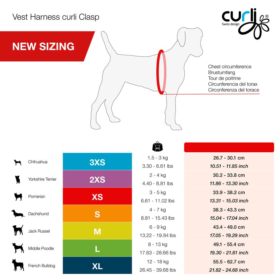 Hundegeschirr Curli Clasp Vest Geschirr/Leine SE24 Airblue in Witten