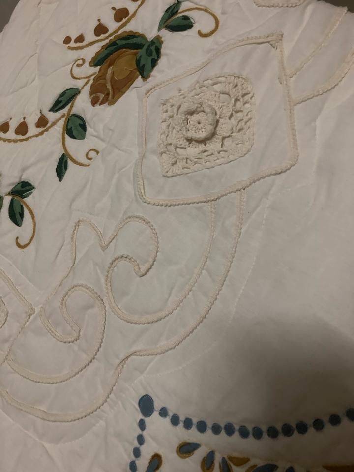 Tagesdecke XXL 290x210 Landhausstil Shabby Stepp beige in Bayreuth