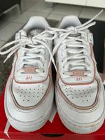 Blogger Nike Sneaker Air Force 1 shadow weiß rosé Gr. 36 Nordrhein-Westfalen - Dülmen Vorschau