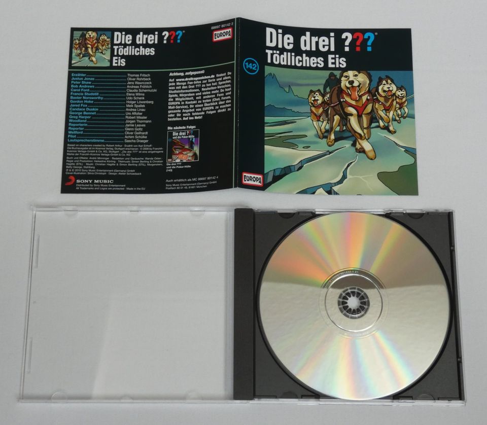 Die drei ??? Fragezeichen (Europa) - 142 - Tödliches Eis - CD/dt. in Bamberg