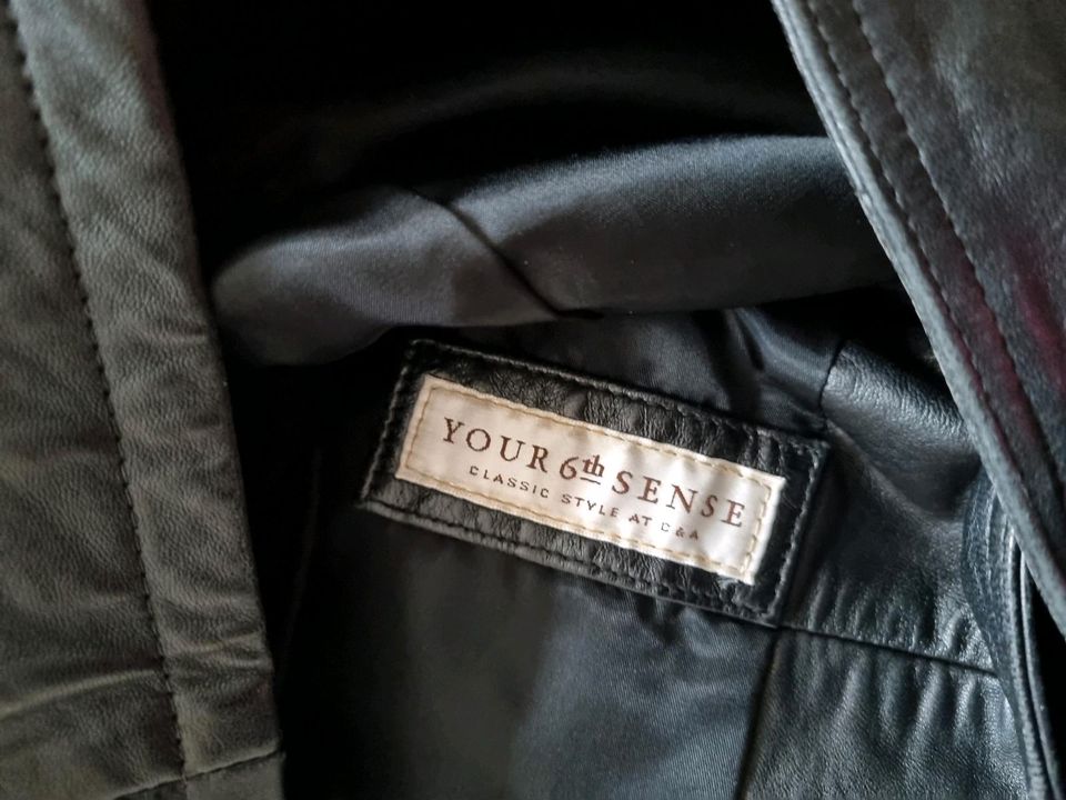 Echt Nappa Leder D Gr.44 Xxl Jacke Mantel Schwarz Edel in Oberhausen