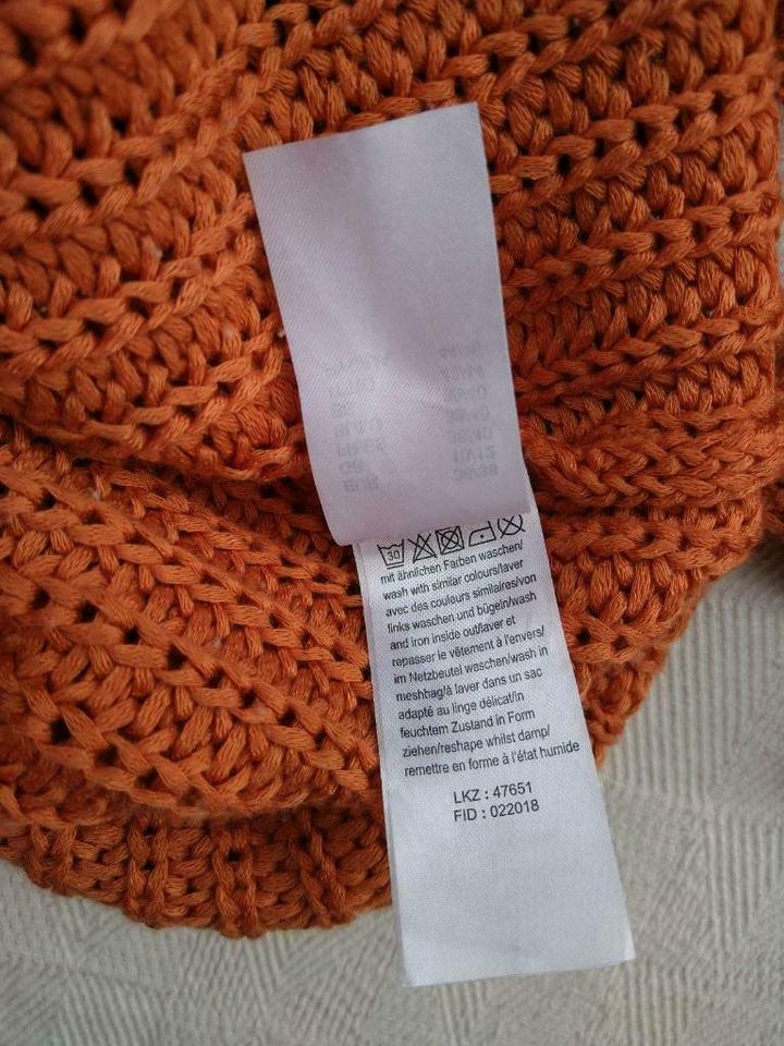 Pareo mit Quasten, Pulli Patent matt orange Lascana Gr. 36/38 in München