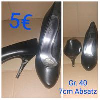 Graceland Schuhe schwarz mit Absatz Gr. 40 Bayern - Großheirath Vorschau