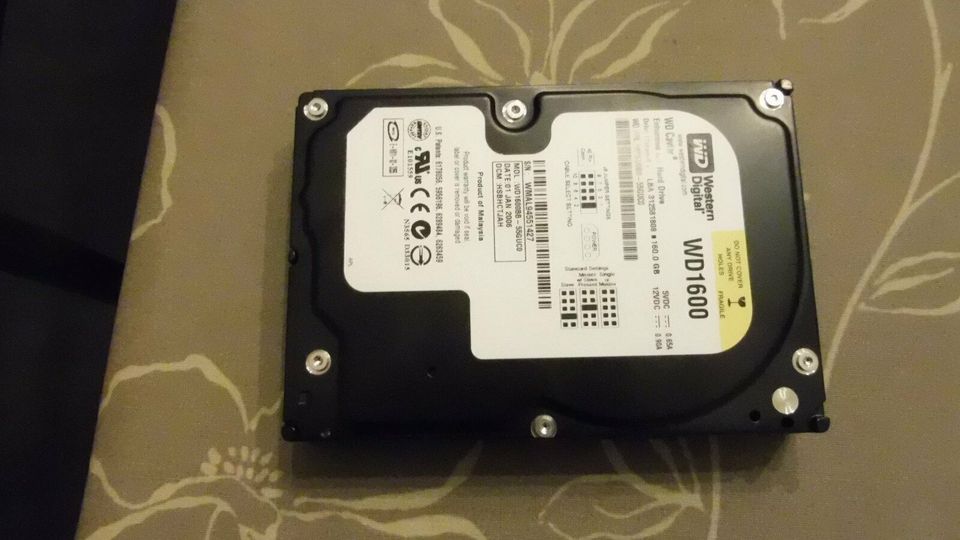 Festplatte 160 GB Western Digital in Hohenroda