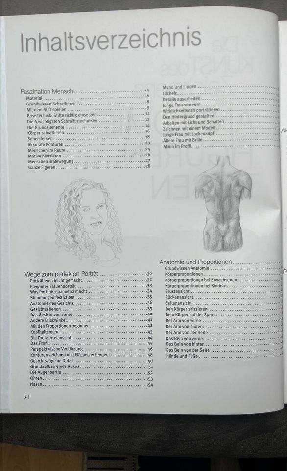 Zeichenbuch für Anatomie, Figuren und Posen in Salzkotten