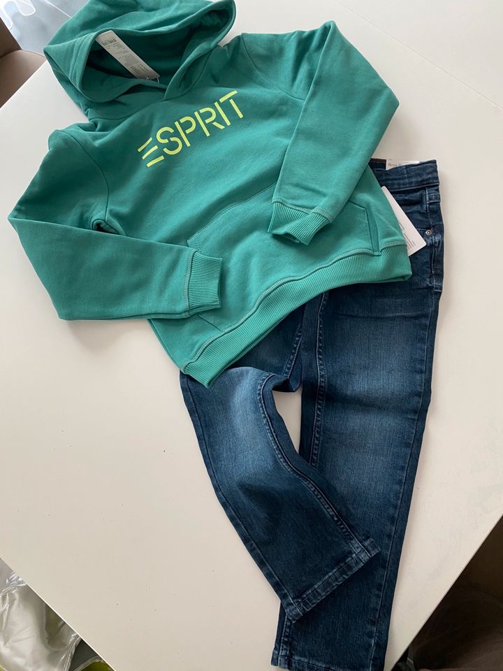 Neu Esprit Set Jeans Hose mit Sweatshirt Hoodie Gr. 116 in Berlin