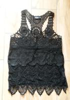 Shirt Top Gr. 36 schwarz Sommer Damen schulterfrei Strick *chic Leipzig - Großzschocher Vorschau