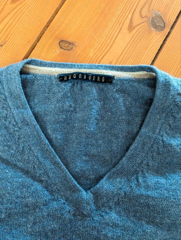 Merino Pullover Herren blau in Überlingen