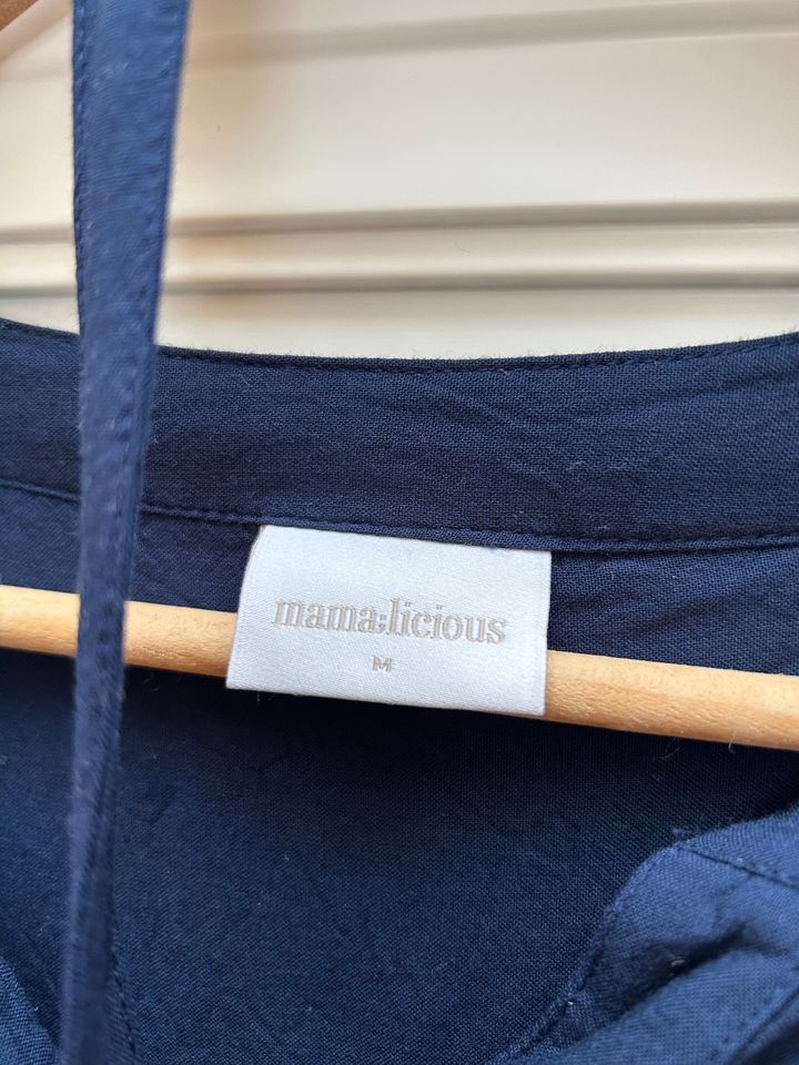 blaue Schwangerschaftsbluse, mama:licious, Gr. M in Simmerath